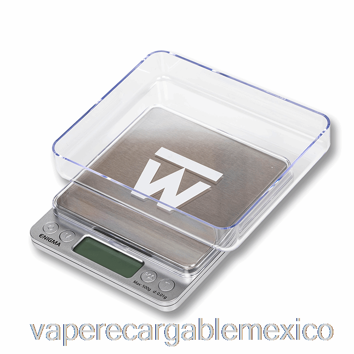 Vape Recargable Truweigh Enigma Mini Báscula Digital Plateada